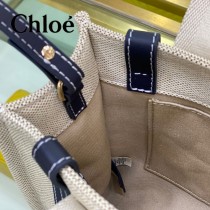 克洛伊Chloe Woody 托特包原單单宁布小號肩帶款