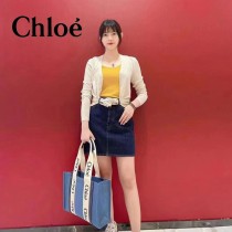 克洛伊Chloe Woody 托特包原單帆布中號