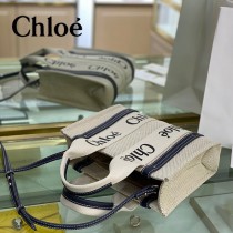 克洛伊Chloe Woody 托特包原單单宁布小號肩帶款