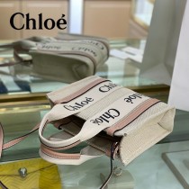 克洛伊Chloe Woody 托特包原單单宁布小號肩帶款