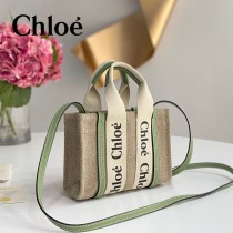 Chloe 最新原單Tote Bag Woody mini 迷你肩帶款