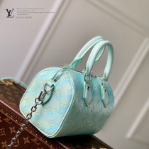 LV 原单M46163-01  压花绿 本款 Speedy Bandouliere 20 手袋