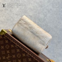 LV 原单M46163-02  压花绿 本款 Speedy Bandouliere 20 手袋