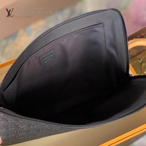 LV原單M59479黑色全皮壓花新款ETUI VOYAGE收納袋男士手拿包