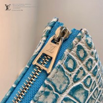 LV原單M57791-02 鱷魚紋全皮鏈條包Coussin 小號手袋