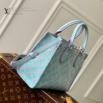 LV 原單M46067壓花藍Onthego 小號手袋TOTE購物袋