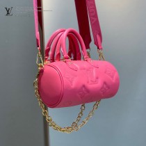 LV原單 M59800黑色 M59826火龍果色 M59827雪白色 Papillon BB 手袋