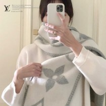 LV新款經典花紋羊絨圍巾 很重磅的工藝