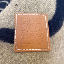 LOEWE 羅意威 書寫塗鴉原單羊毛圍巾