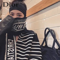 DIOR 最新原單Oblique 印花雙面圍巾