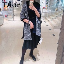 DIOR 最新原單Oblique 印花雙面圍巾