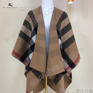 BURBERRY 經典羊絨雙面披肩 超級有氣質