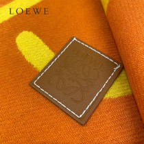 LOEWE 羅意威 書寫塗鴉原單羊毛圍巾