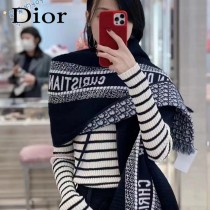 Dior最新Oblique 印花頂級原單雙面圍巾