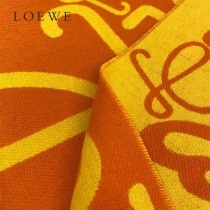 LOEWE 羅意威 書寫塗鴉原單羊毛圍巾