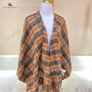 BURBERRY經典小格鬥篷披肩Vintage