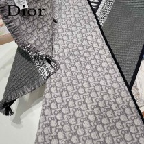 DIOR 最新原單Oblique 印花雙面圍巾