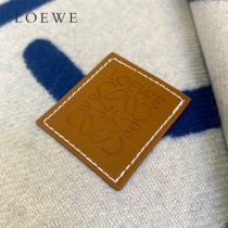 LOEWE 羅意威 書寫塗鴉原單羊毛圍巾