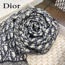 Dior 原單圍巾經典的Oblique印花刺繡圖案裝飾