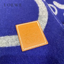 LOEWE 羅意威 書寫塗鴉原單羊毛圍巾