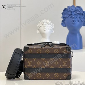 M59163-03 原單  Handle Soft Trunk 手袋 為 Monogram 皮革壓印細膩紋理