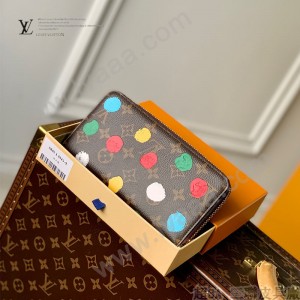 M81864 LVxYK Zippy錢包 加入了 彩點 主題