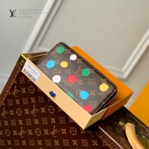 M81864 LVxYK Zippy錢包 加入了 彩點 主題