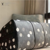 M46400黑花波點 LV x YK Keepall 45 旅行袋