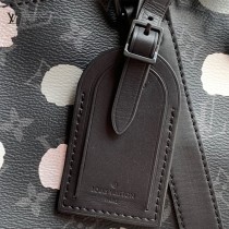 M46400黑花波點 LV x YK Keepall 45 旅行袋