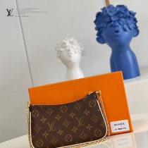 M80349老花原單Easy Pouch On Strap手袋腋下包