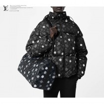 M46400黑花波點 LV x YK Keepall 45 旅行袋