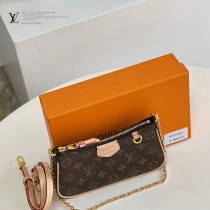 M80349老花原單Easy Pouch On Strap手袋腋下包