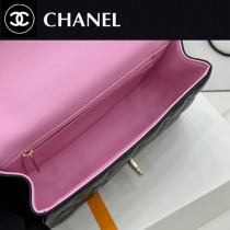 AS2431-0003  拼色羊皮 Chanel原單最新Mini CF handle 手提包