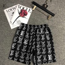 LV新款經典LOGO印花沙灘褲