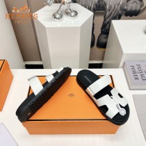 Hermes愛馬仕春夏經典情侶款二舅沙灘拖鞋