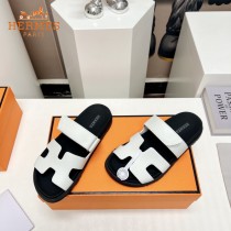 Hermes愛馬仕春夏經典情侶款二舅沙灘拖鞋