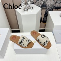 Chloe克洛伊春夏新款涼拖字母織帶平底涼拖