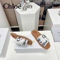 Chloe克洛伊春夏新款涼拖字母織帶平底涼拖