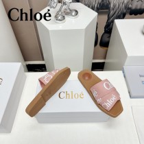 Chloe克洛伊春夏新款涼拖字母織帶平底涼拖