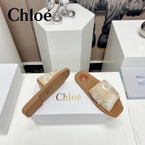 Chloe克洛伊春夏新款涼拖字母織帶平底涼拖