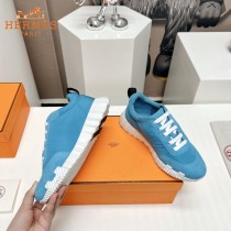 HERMES春夏新款情侶運動休閑鞋經典運動風格 英倫拼色設計