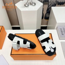 Hermes愛馬仕春夏經典情侶款二舅沙灘拖鞋