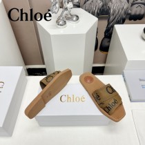 Chloe克洛伊春夏新款涼拖字母織帶平底涼拖