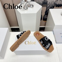 Chloe克洛伊春夏新款涼拖字母織帶平底涼拖