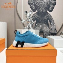 HERMES春夏新款情侶運動休閑鞋經典運動風格 英倫拼色設計