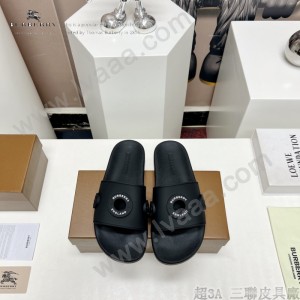 BURBERRY巴寶莉情侶膠面涼拖