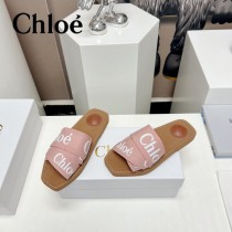 Chloe克洛伊春夏新款涼拖字母織帶平底涼拖