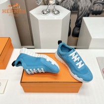 HERMES春夏新款情侶運動休閑鞋經典運動風格 英倫拼色設計