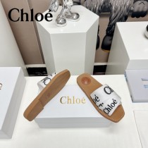 Chloe克洛伊春夏新款涼拖字母織帶平底涼拖