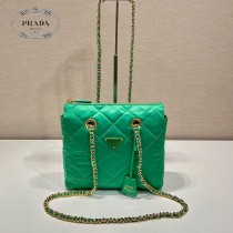 1BG468-05  PRADA普拉達Vintage中古鏈條菱格流浪包